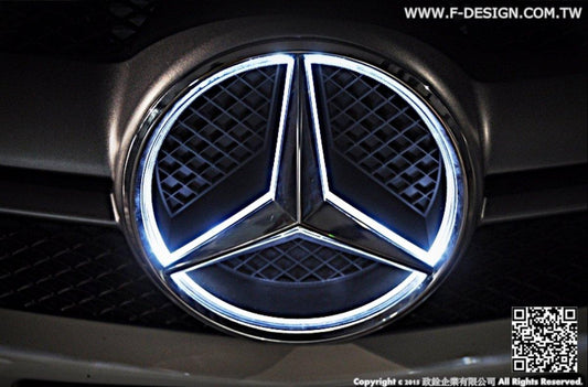 Future Design Car Led Emblem Badges Illuminated Star Front Car Light For Mercedes Benz A-Class C-Class CLA-Class - Performance SpeedShop