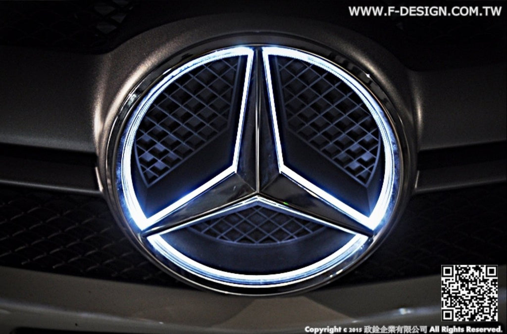 Future Design Car Led Emblem Badges Illuminated Star Front Car