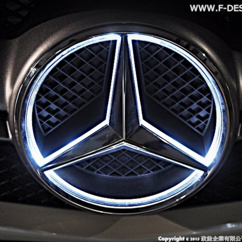Future Design Car Led Emblem Badges Illuminated Star Front Car Light For Mercedes Benz A-Class C-Class CLA-Class - Performance SpeedShop