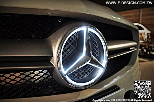 Future Design Car Led Emblem Badges Illuminated Star Front Car Light For Mercedes Benz A-Class C-Class CLA-Class - Performance SpeedShop