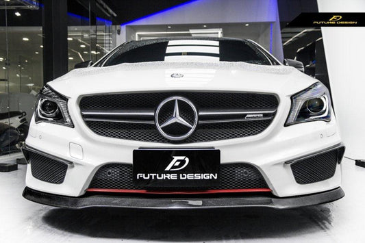 Future Design Carbon 2014-2016 C117 CLA-250 CLA-45 Carbon Fiber Front Bumper Canards Ver.2 - Performance SpeedShop