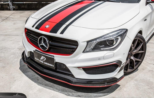 Future Design Carbon 2014-2016 C117 CLA-250 CLA-45 Carbon Fiber Front Bumper Canards Ver.2 - Performance SpeedShop