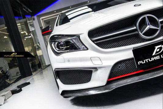 Future Design Carbon 2014-2016 C117 CLA-250 CLA-45 Carbon Fiber Front Lip Ver.2 - Performance SpeedShop