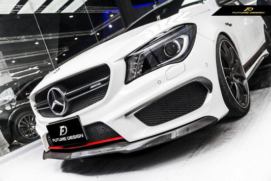 Future Design Carbon 2014-2016 C117 CLA-250 CLA-45 Carbon Fiber Front Lip Ver.2 - Performance SpeedShop