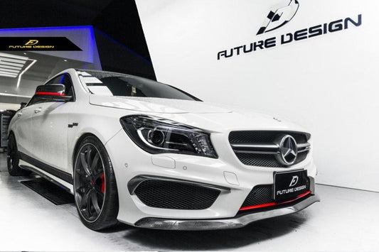 Future Design Carbon 2014-2016 C117 CLA-250 CLA-45 Carbon Fiber Front Lip Ver.2 - Performance SpeedShop