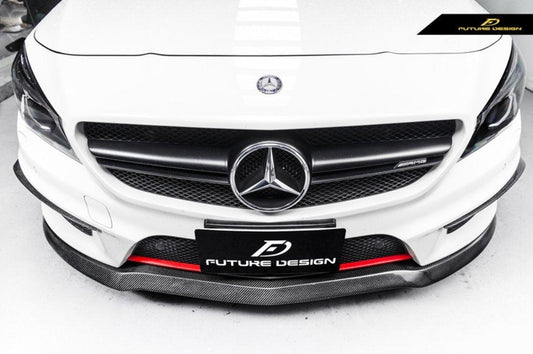 Future Design Carbon 2014-2016 C117 CLA-250 CLA-45 Carbon Fiber Front Lip Ver.2 - Performance SpeedShop