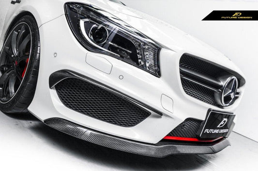 Future Design Carbon 2014-2016 C117 CLA-250 CLA-45 Carbon Fiber Front Lip Ver.2 - Performance SpeedShop