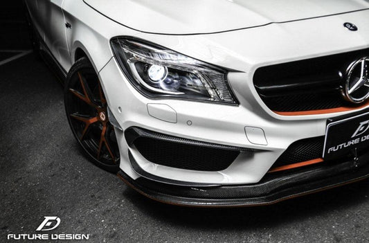 Future Design Carbon 2014-2016 C117 CLA-250 CLA-45 Carbon Fiber Front Lip Ver.4 - Performance SpeedShop