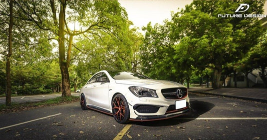 Future Design Carbon 2014-2016 C117 CLA-250 CLA-45 Carbon Fiber Front Lip Ver.4 - Performance SpeedShop