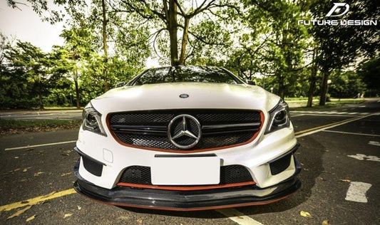 Future Design Carbon 2014-2016 C117 CLA-250 CLA-45 Carbon Fiber Front Lip Ver.4 - Performance SpeedShop