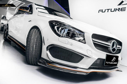 Future Design Carbon 2014-2016 C117 CLA-250 CLA-45 Carbon Fiber Front Lip Ver.5 - Performance SpeedShop