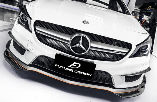 Future Design Carbon 2014-2016 C117 CLA-250 CLA-45 Carbon Fiber Front Lip Ver.5 - Performance SpeedShop