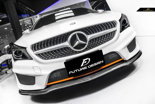 Future Design Carbon 2014-2016 C117 CLA-250 CLA-45 Carbon Fiber Front Lip Ver.6 - Performance SpeedShop