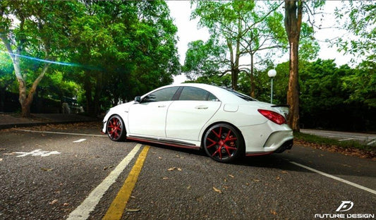 Future Design Carbon 2014-2019 C117 CLA-250 CLA-45 Carbon Fiber Rear Diffuser Side Valences - Performance SpeedShop