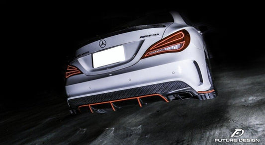 Future Design Carbon 2014-2019 C117 CLA-250 CLA-45 Carbon Fiber Rear Diffuser Ver.3 - Performance SpeedShop