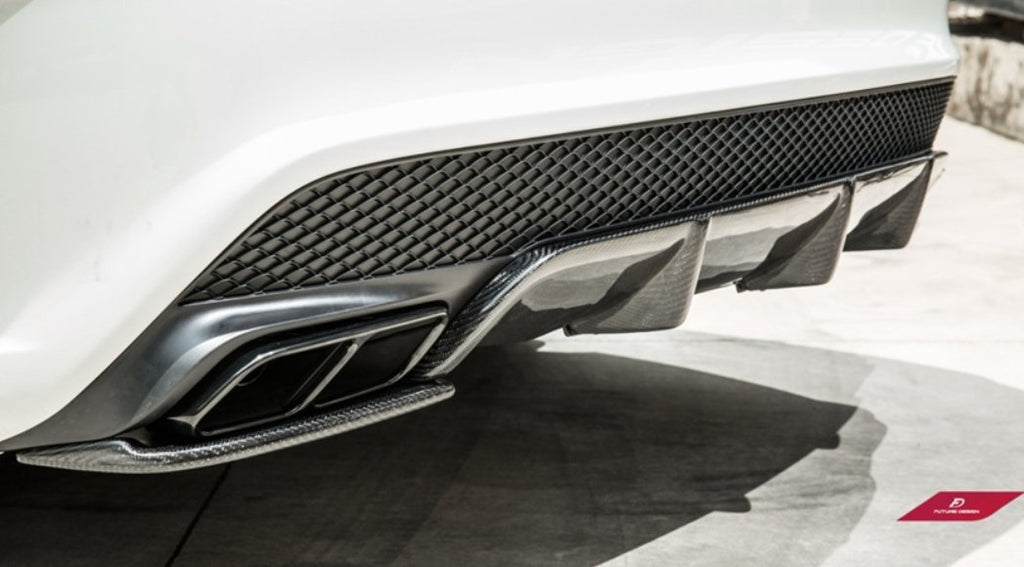 Future Design Carbon 2014-2019 C117 CLA-250 CLA-45 G.I. Exhaust Tips Ver.1 - Performance SpeedShop