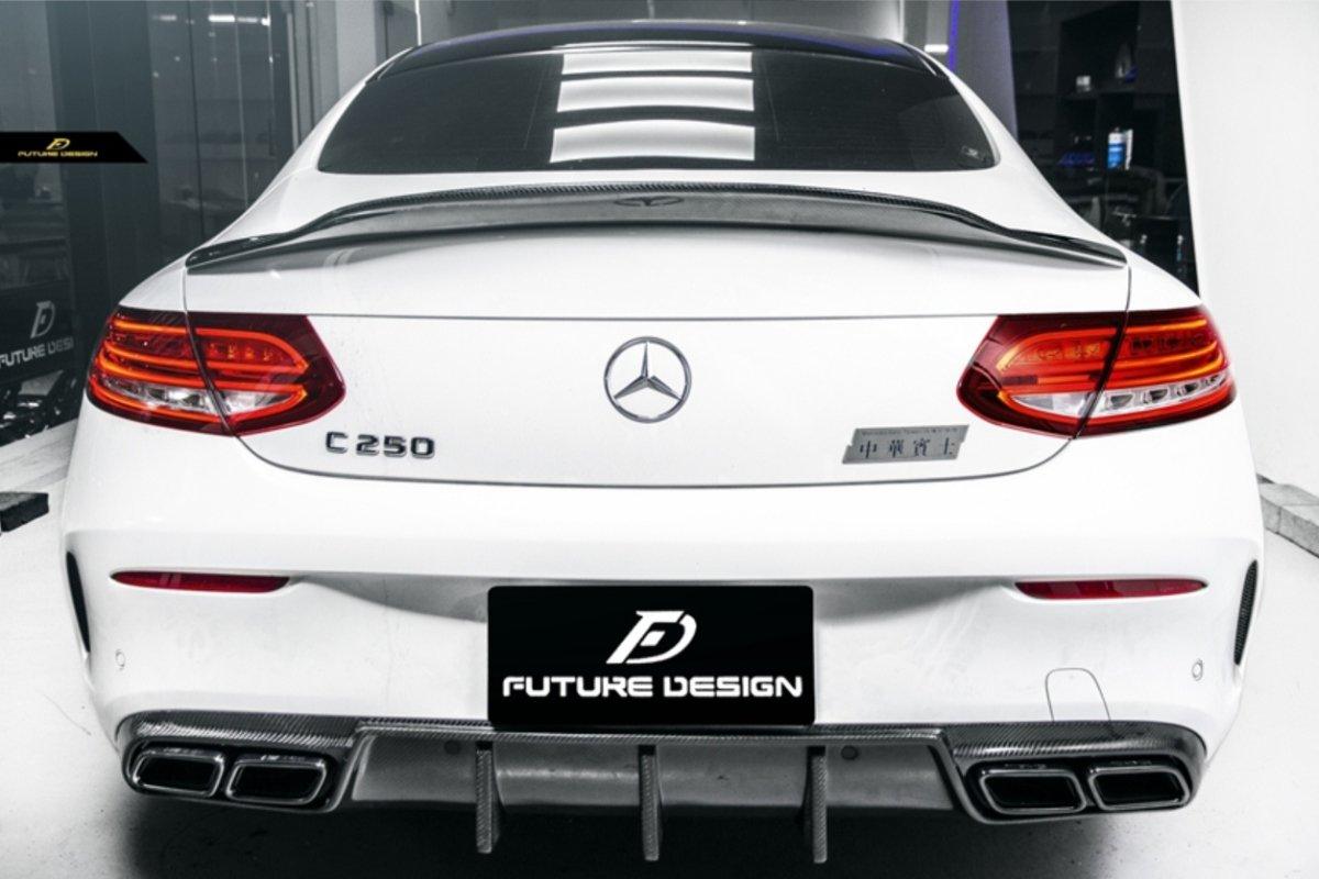Future Design Carbon 2015-ON Carbon Fiber Rear Spoiler P Style for ...