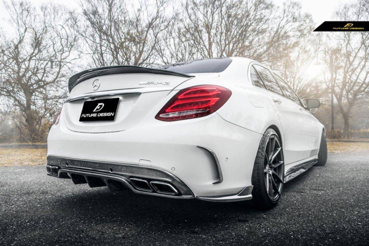 Future Design Carbon 2015-ON Carbon Fiber Rear Spoiler P Style for ...