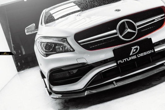 Future Design Carbon 2017-2019 C117 CLA-250 CLA-45 Carbon Fiber Front Lip - Performance SpeedShop