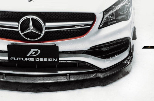 Future Design Carbon 2017-2019 C117 CLA-250 CLA-45 Carbon Fiber Front Lip - Performance SpeedShop