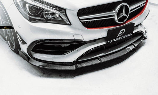 Future Design Carbon 2017-2019 C117 CLA-250 CLA-45 Carbon Fiber Front Lip - Performance SpeedShop