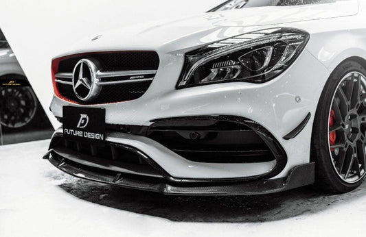 Future Design Carbon 2017-2019 C117 CLA-250 CLA-45 Carbon Fiber Front Lip - Performance SpeedShop