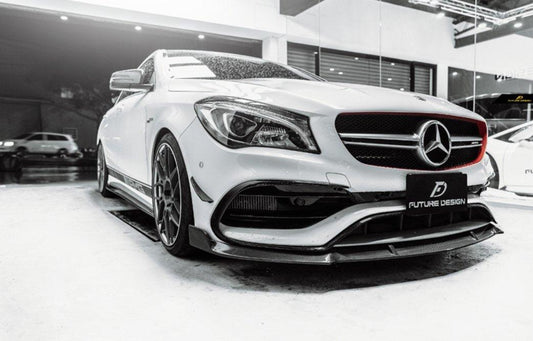 Future Design Carbon 2017-2019 C117 CLA-250 CLA-45 Carbon Fiber Front Lip - Performance SpeedShop