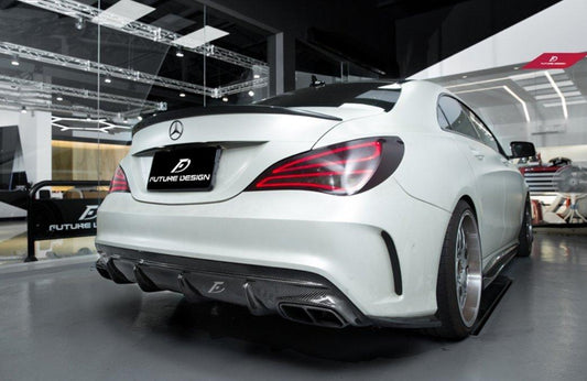 Future Design Carbon AMG Carbon Fiber Rear Spoiler 2014-2019 C117 CLA-250 CLA-45 - Performance SpeedShop