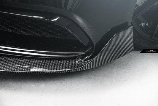 Future Design Carbon B Style Carbon Fiber Front Lip for W205 C63 C63S AMG Sedan Coupe 2015-2021 - Performance SpeedShop