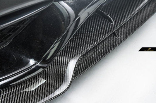 Future Design Carbon B Style Carbon Fiber Front Lip for W205 C63 C63S AMG Sedan Coupe 2015-2021 - Performance SpeedShop