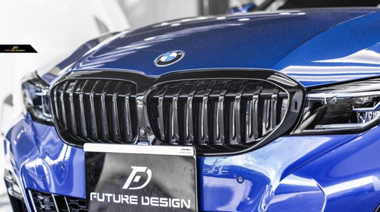 Future Design Carbon BMW G20 / G21 3 Series ABS Front Grill Ver.2 - Performance SpeedShop