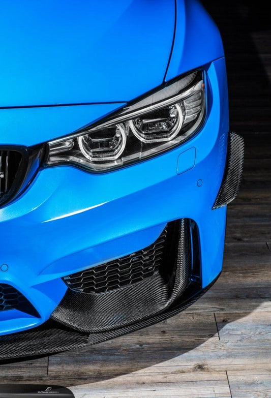 Future Design Carbon Carbon Fiber Front Bumper Canards BMW F80 F82 F83 M3 M4 - Performance SpeedShop