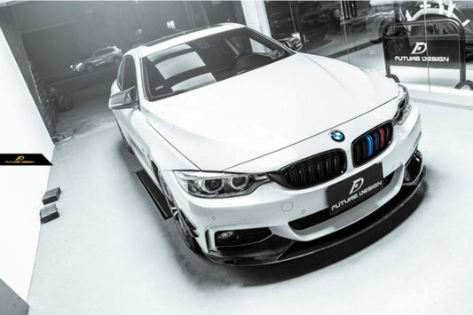 Future Design Carbon Carbon Fiber Front Bumper Canards for BMW 4 Series F32 F33 F36 - Performance SpeedShop