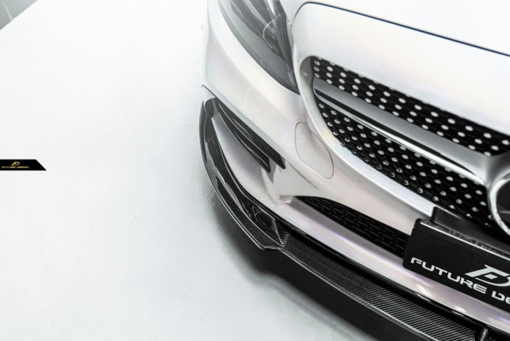 Mercedes Benz Coupe W205 AMG C43 & C200 C250 C300 (2019+) Carbon Fiber  Front Lip - DMC