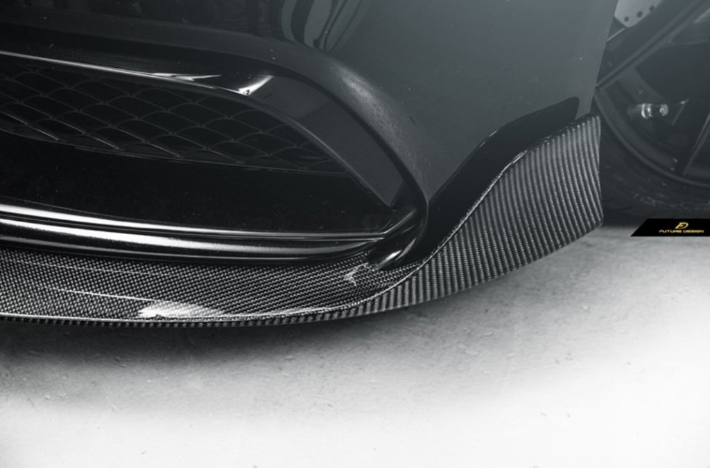 Future Design Carbon Carbon Fiber Front Lip Ver.3 W205 C63 C63S AMG Sedan  Coupe 2015-2020 – Performance SpeedShop
