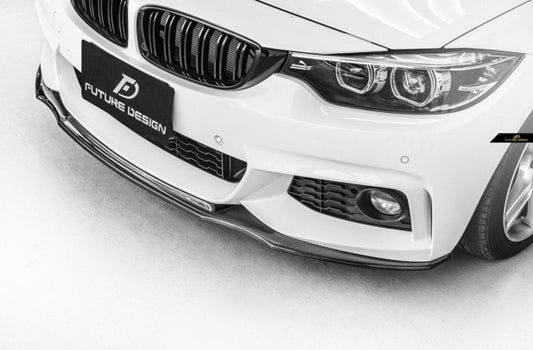 Future Design Carbon Carbon Fiber Front Lip Ver.4 for BMW 4 Series F32 F33 F36 - Performance SpeedShop