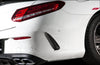 Future Design Carbon Carbon Fiber Rear Bumper Canards for W205 C300 C43 C63 AMG Coupe 2 Door 2015-ON - Performance SpeedShop