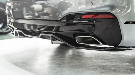 Future Design Carbon Carbon Fiber Rear Diffuser M Performance Style For BMW 5 Series G30 530i 540i 2017-ON - Performance SpeedShop