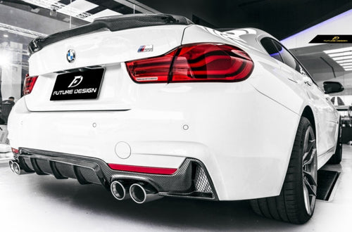 Future Design Carbon Carbon Fiber Rear Spoiler Ver.5 for BMW 4 Series F36 4 Door - Performance SpeedShop