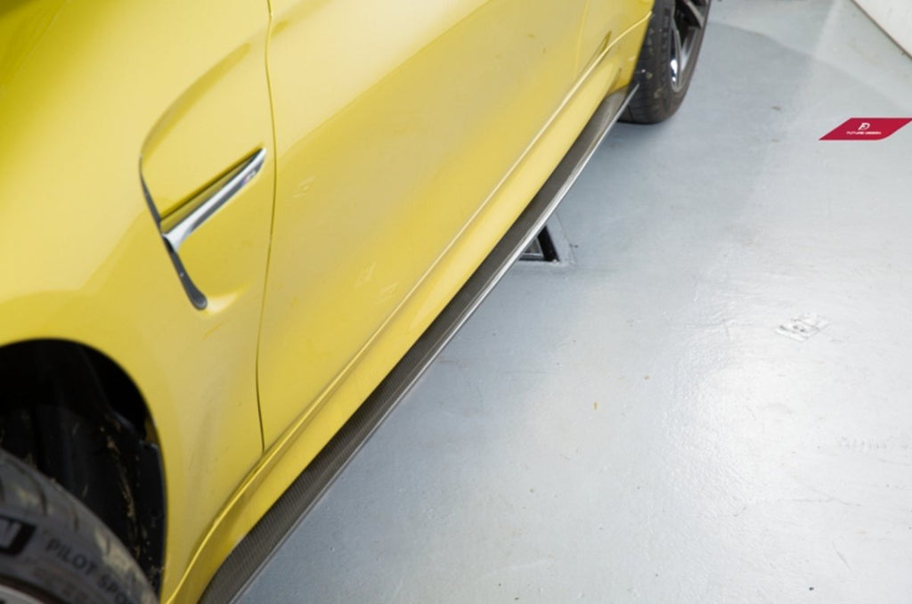 Future Design Carbon Carbon Fiber Side Skirts Ver.1 for BMW 4 Series F32 F33 F36 - Performance SpeedShop
