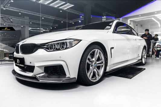 Future Design Carbon Carbon Fiber Side Skirts Ver.2 for BMW 4 Series F32 F33 F36 - Performance SpeedShop