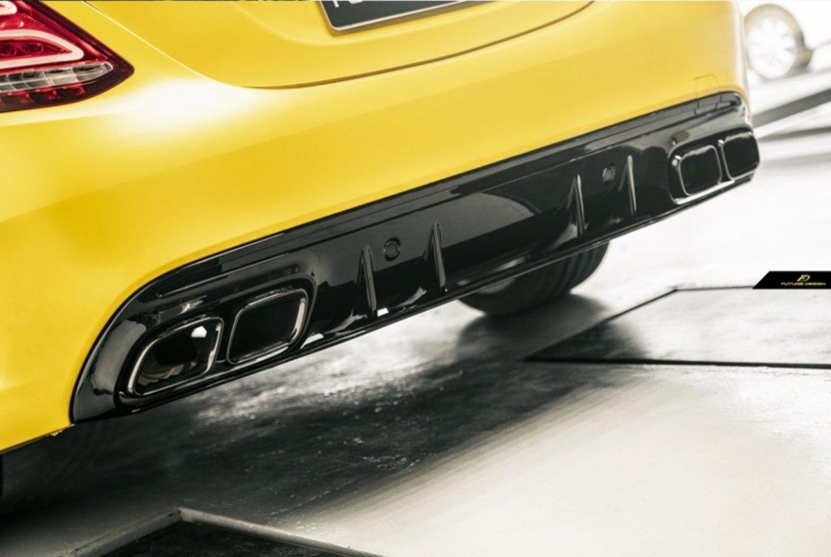 Future Design Carbon ED1 PP Rear Diffuser For Mercedes Benz W205 AMG ...
