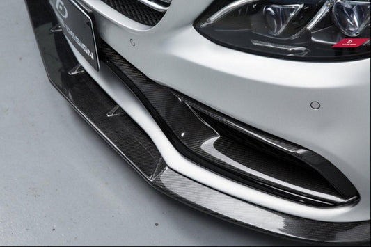 Future Design Carbon FD Carbon Fiber Front Lip for W205 C63 C63S AMG Sedan Coupe 2015-ON - Performance SpeedShop