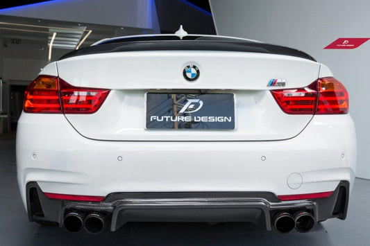 Future Design Carbon FD Carbon Fiber Rear Diffuser for BMW 4 Series F32 F33 F36 - Performance SpeedShop