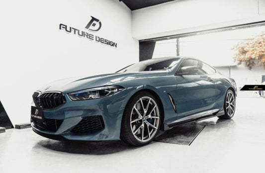 Future Design Carbon FD GT Carbon Fiber Side Skirts for BMW G14 G15 8 Series 840i 850i - Performance SpeedShop