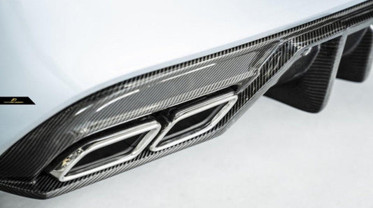 Future Design Carbon FD GT2 Carbon Fiber Rear Diffuser for W205 C300 C43 C63 AMG Package 2015-ON - Performance SpeedShop