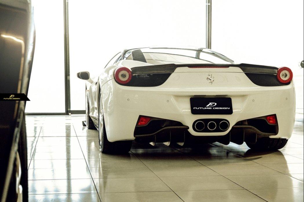 458 Rear Mesh Future Design Carbon Ferrari 458 Carbon Fiber Rear Spoiler– Performance ...