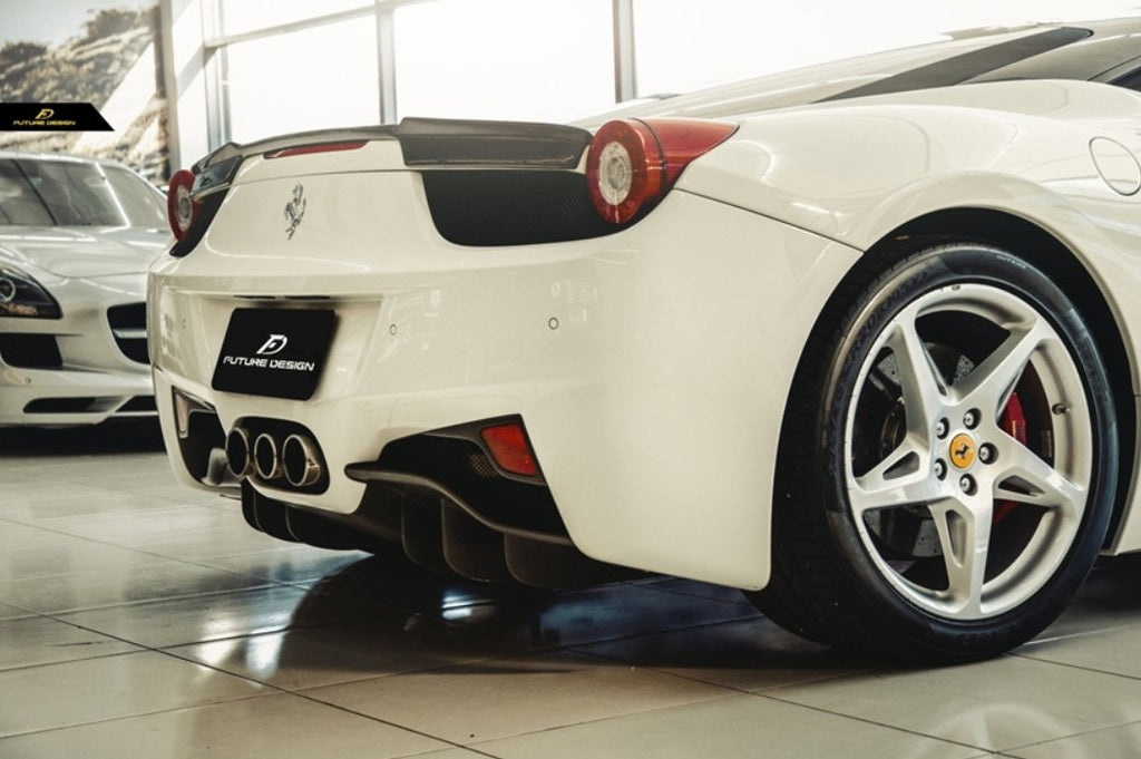 Future Design Carbon Ferrari 458 Carbon Fiber Rear Spoiler - Performance SpeedShop
