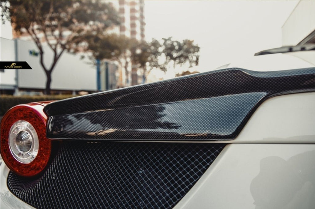 Future Design Carbon Ferrari 458 Carbon Fiber Rear Spoiler - Performance SpeedShop