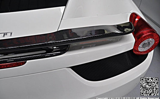 Future Design Carbon Ferrari 458 Carbon Fiber Rear Spoiler Wing - Performance SpeedShop